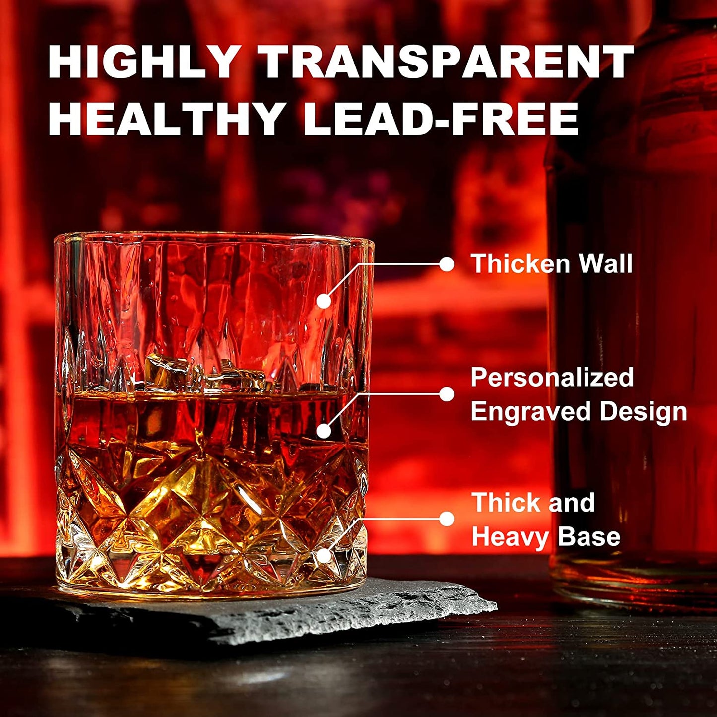 Granite Whiskey Stones & Glass Set – Premium Chilling Rocks