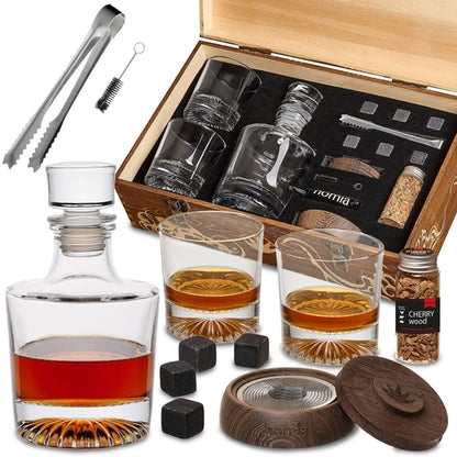homia Whiskey Gift Set 14 pcs  Whiskey Bottle and Old Fashioned